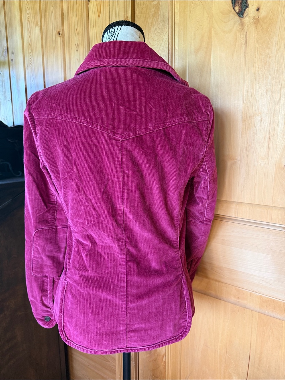 GAP Raspberry Pink Corduroy Button Jacket - Picture 3 of 4